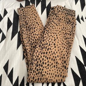 Good American Cheetah Skinny Jeans